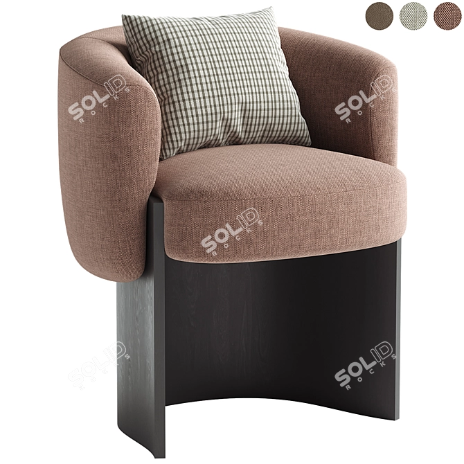 Modern CLAUDE Armchair for Home 3D model image 1