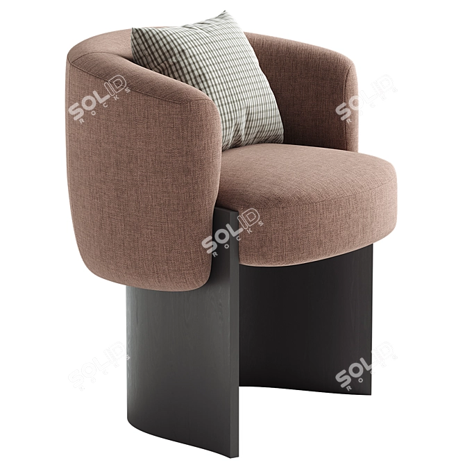 Modern CLAUDE Armchair for Home 3D model image 4