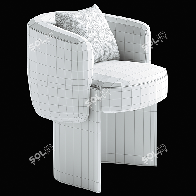 Modern CLAUDE Armchair for Home 3D model image 5