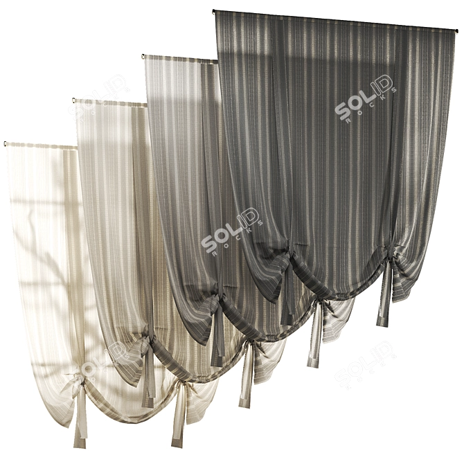 Shadow Play Fabric Collection 3D model image 1