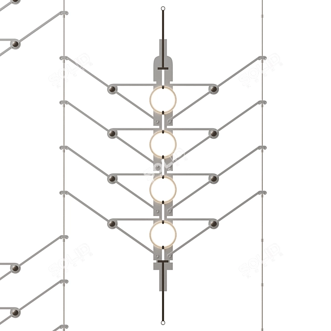 Modern Modular VVV 6-9 Shelf 3D model image 5