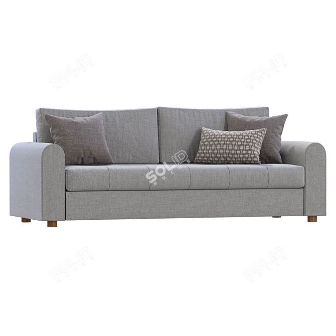 Modern Grey Sofa Bed Article 3D model image 2