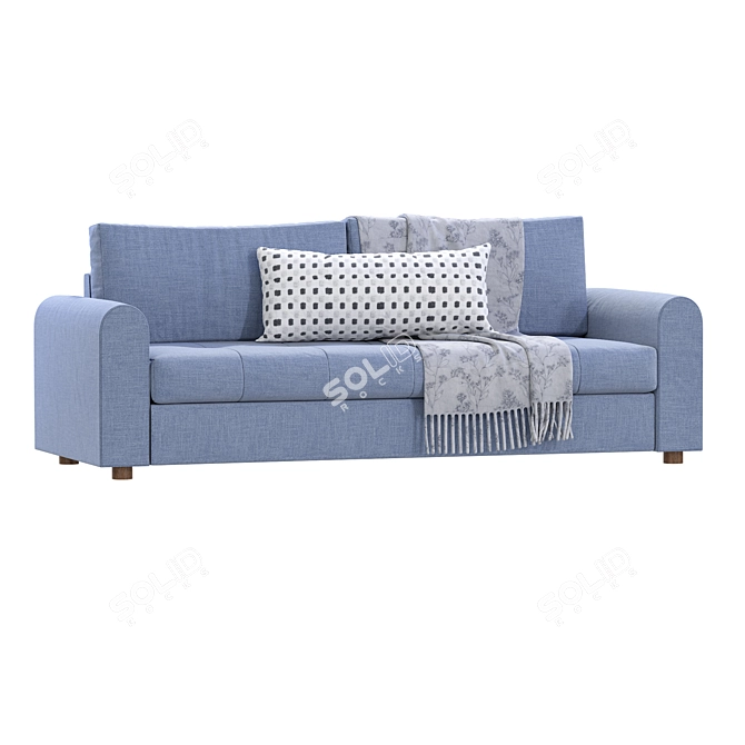 Modern Grey Sofa Bed Article 3D model image 3