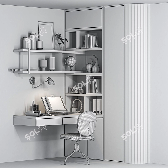 Workplace Essentials Collection 3D model image 9