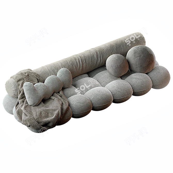 Modular Fabric Pillow Seat 3D model image 1