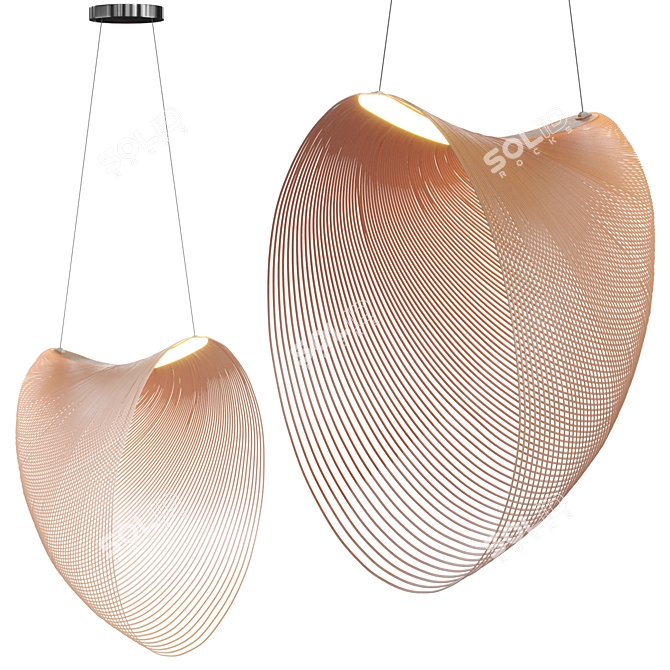 Modern Illan Pendant Light Fixture 3D model image 1