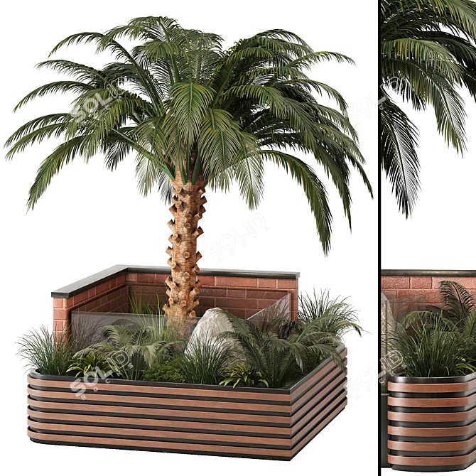 Nature-Inspired Outdoor Plant Collection 3D model image 1