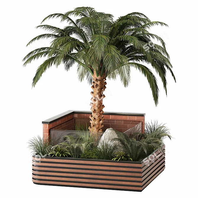 Nature-Inspired Outdoor Plant Collection 3D model image 4