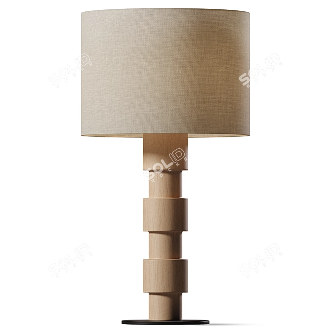 Elegant Diaz Table Lamp 3D model image 1