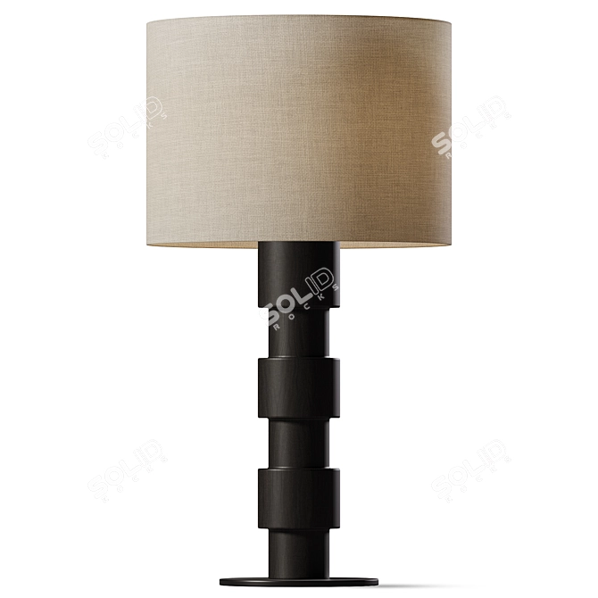 Elegant Diaz Table Lamp 3D model image 2