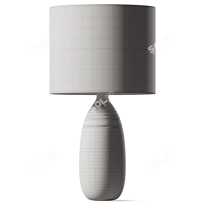 Modern LED Desk Lamp 3D model image 2