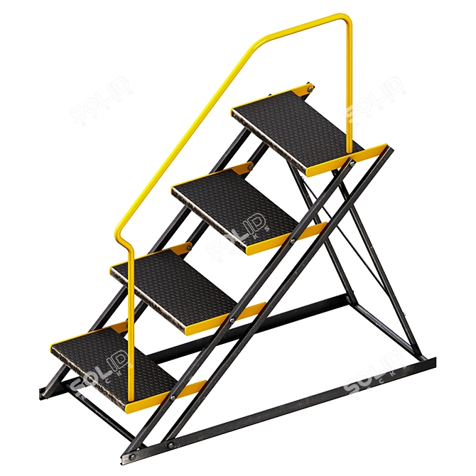 Professional 3D Ladders Asset 3D model image 2