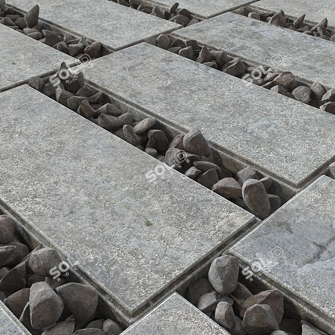 Luxury Stone Texture Kit 3D model image 3