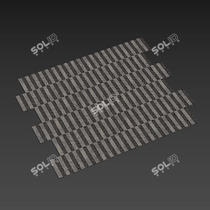 Polygon Stone Decor Set 3D model image 5