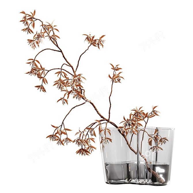 Plants Bouquet Vase 54: Versatile 3D Model 3D model image 2