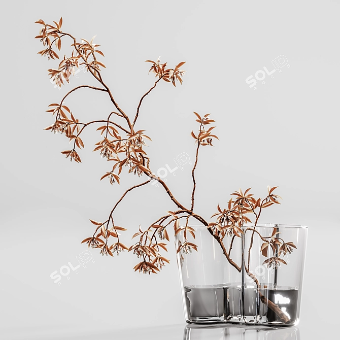 Plants Bouquet Vase 54: Versatile 3D Model 3D model image 3