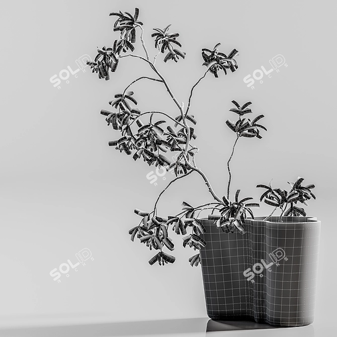 Plants Bouquet Vase 54: Versatile 3D Model 3D model image 7