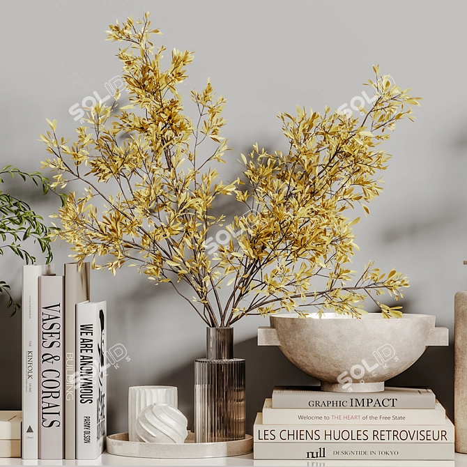 Elegant Decor Set for 3D Modeling 3D model image 6
