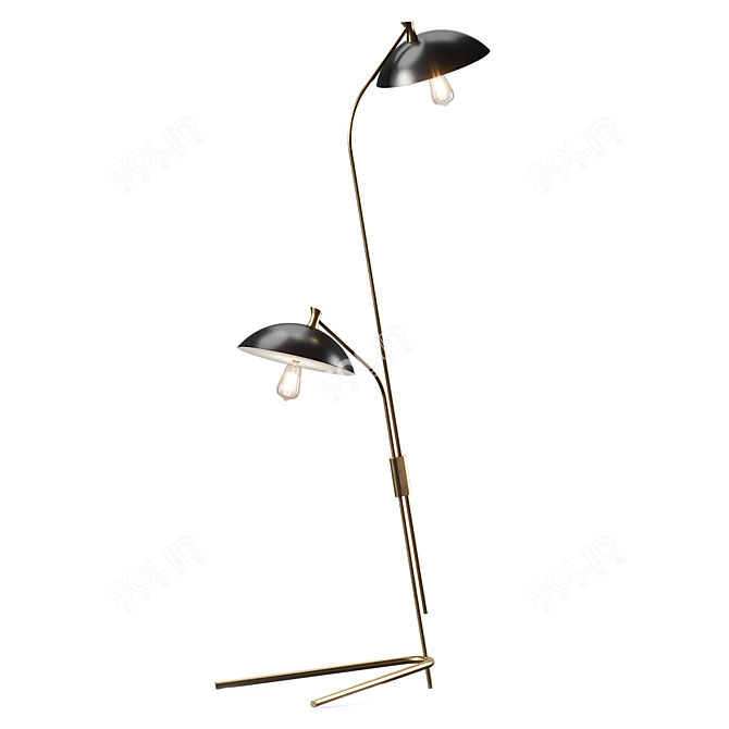 Modern Scarab 2 Floor Lamp 3D model image 1