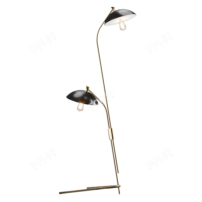 Modern Scarab 2 Floor Lamp 3D model image 2