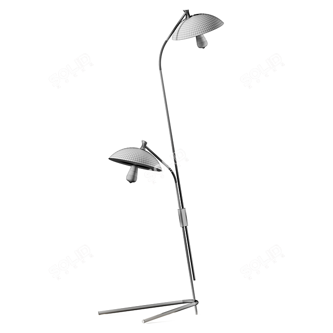 Modern Scarab 2 Floor Lamp 3D model image 4
