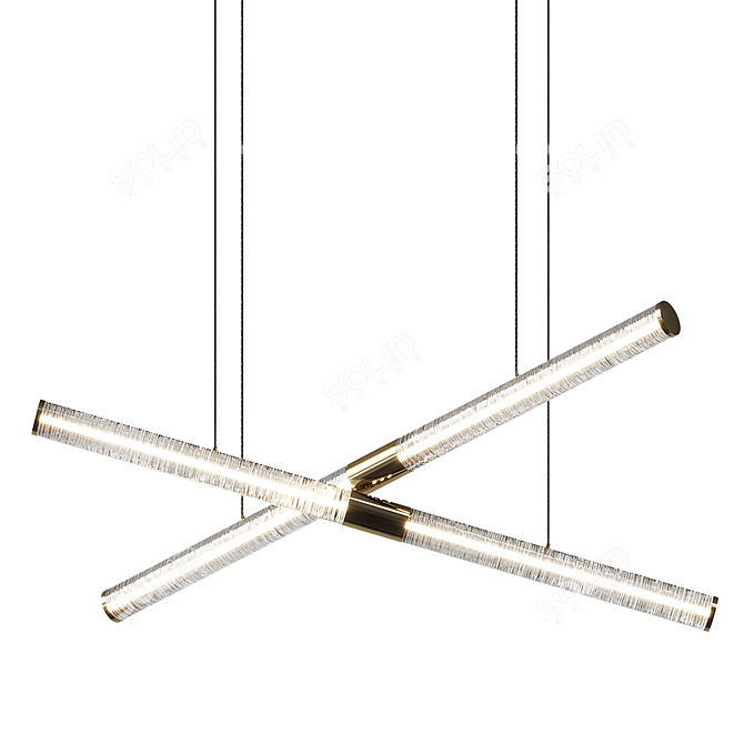 Modern Tamar Wand Pendant Lights 3D model image 2