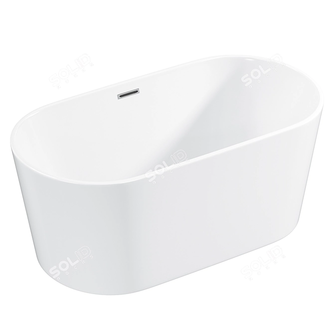 Modern Freestanding Bathson Tekna White 3D model image 1