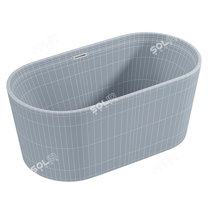 Modern Freestanding Bathson Tekna White 3D model image 4