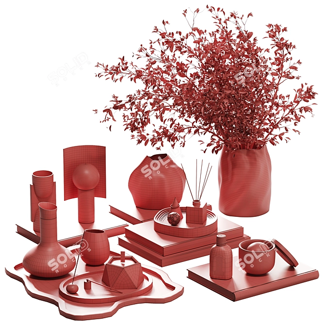 Decorative Set H112: 3D Elements 3D model image 7