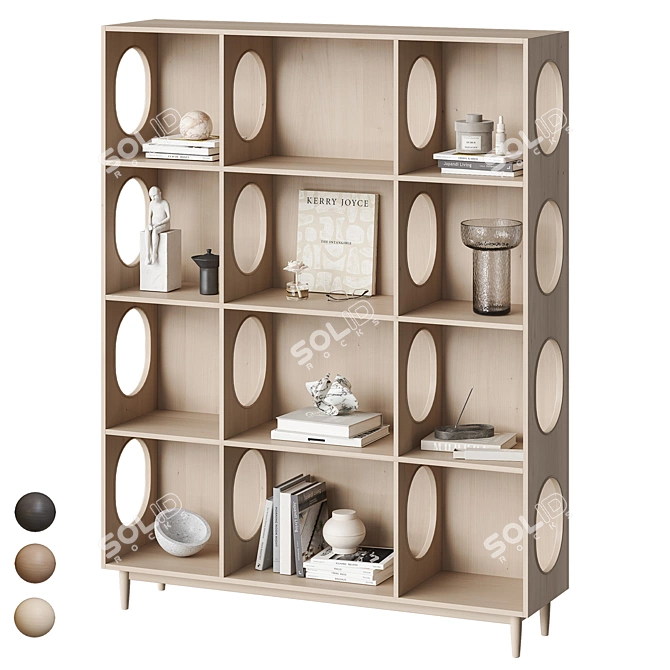 Modern Decor Open Shelf NG13 3D model image 1