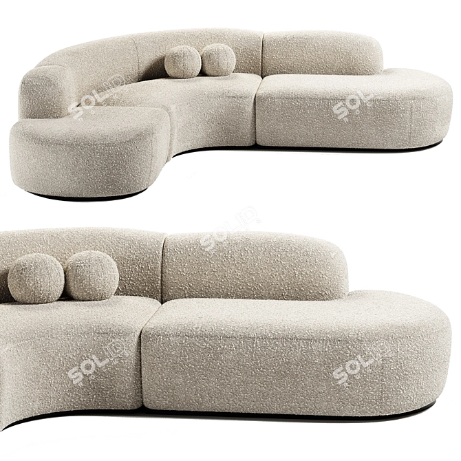 Elegant Bjorn Sofa Eichholtz 3D model image 1