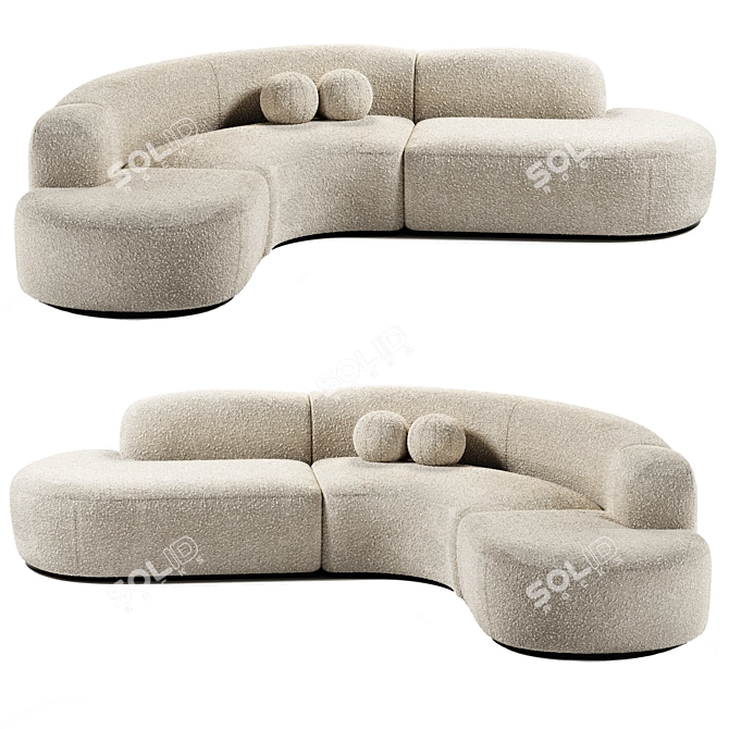 Elegant Bjorn Sofa Eichholtz 3D model image 4