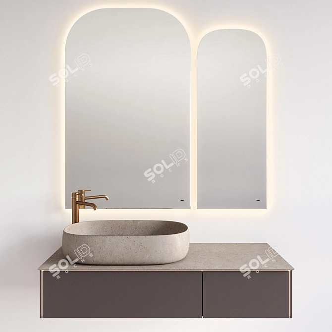 Magica Sink with Vetrata Mirror 3D model image 1