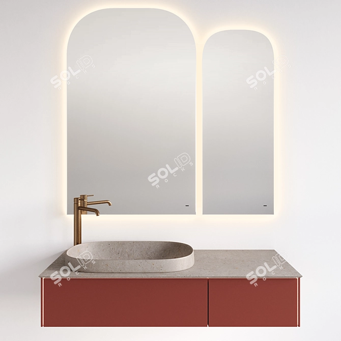 Magica Sink with Vetrata Mirror 3D model image 2