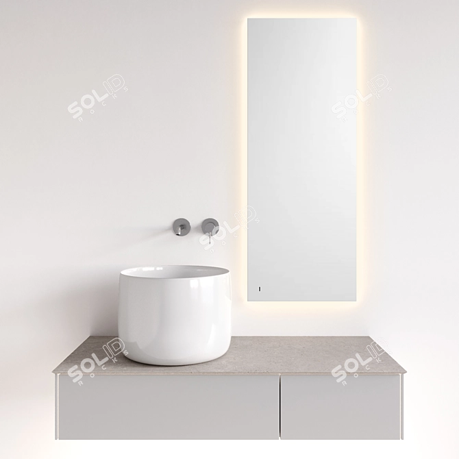 Magica Sink with Vetrata Mirror 3D model image 3