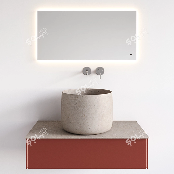 Magica Sink with Vetrata Mirror 3D model image 4