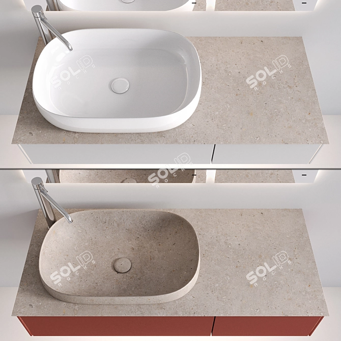 Magica Sink with Vetrata Mirror 3D model image 5