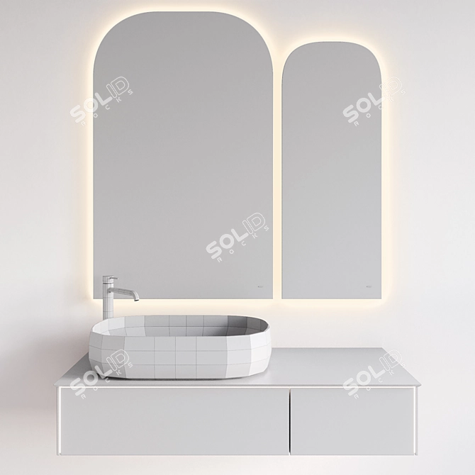 Magica Sink with Vetrata Mirror 3D model image 6