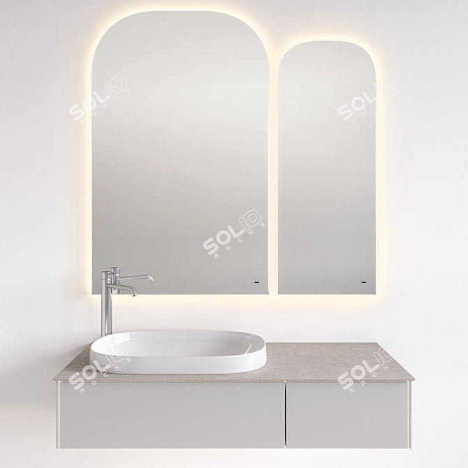 Magica Sink with Vetrata Mirror 3D model image 7