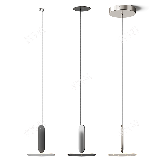 Adjustable Pendant Lamp 3D Models 3D model image 2