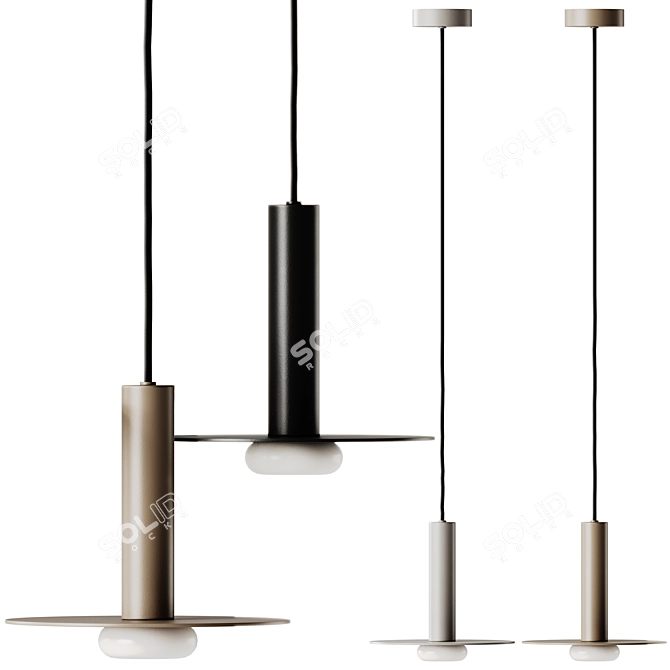 Adjustable Reina Pendant Lamp, 19.5cm 3D model image 1