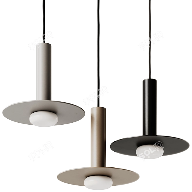 Adjustable Reina Pendant Lamp, 19.5cm 3D model image 2