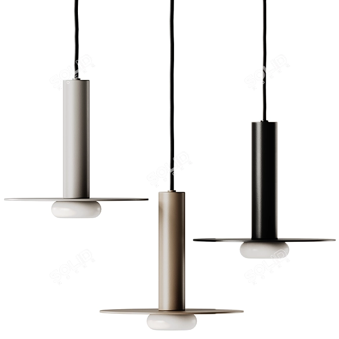 Adjustable Reina Pendant Lamp, 19.5cm 3D model image 3