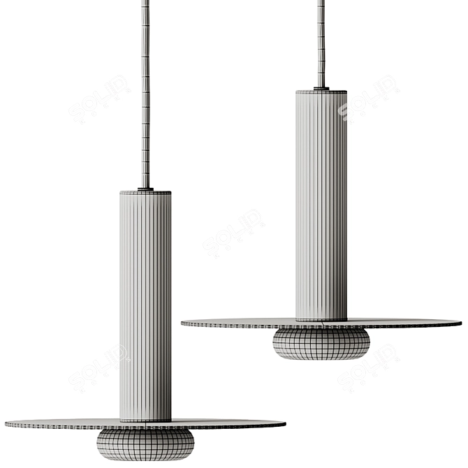 Adjustable Reina Pendant Lamp, 19.5cm 3D model image 6