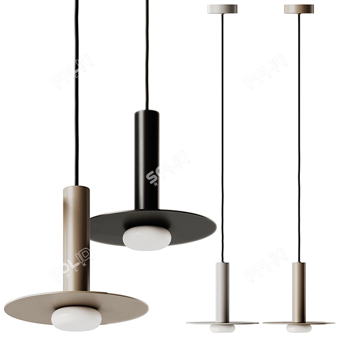 Adjustable Reina Pendant Lamp, 19.5cm 3D model image 7