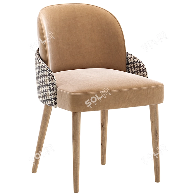  Sleek Modern Chair RUMBEC Design 3D model image 3