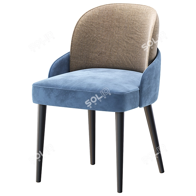  Sleek Modern Chair RUMBEC Design 3D model image 6