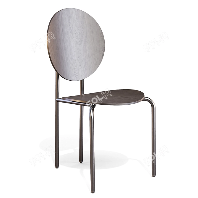  Michelle Low Back Dining Chair 3D model image 3