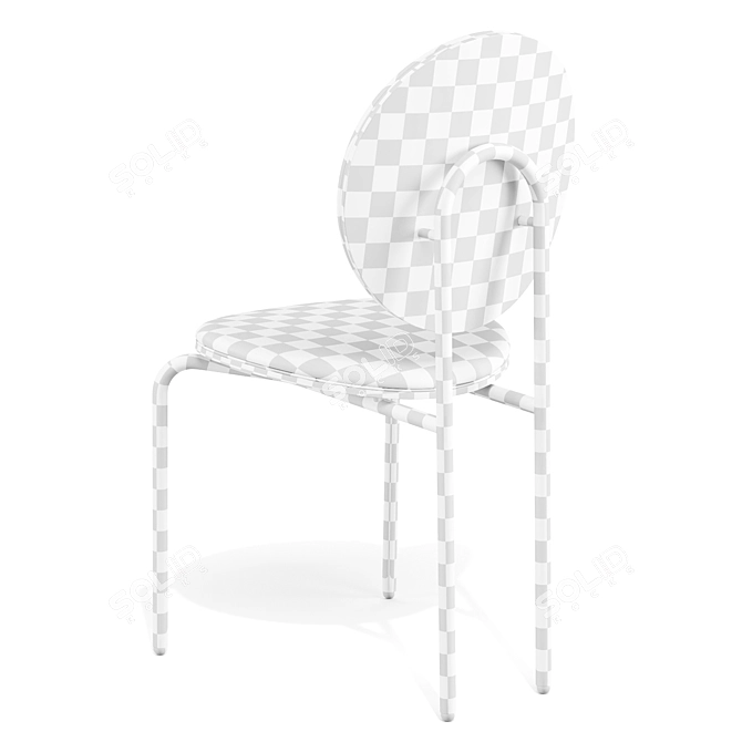  Michelle Low Back Dining Chair 3D model image 6