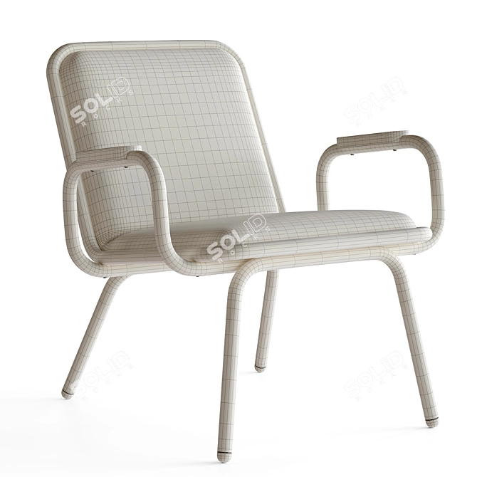 Green PBR Armchair Render Compatibility 3D model image 7